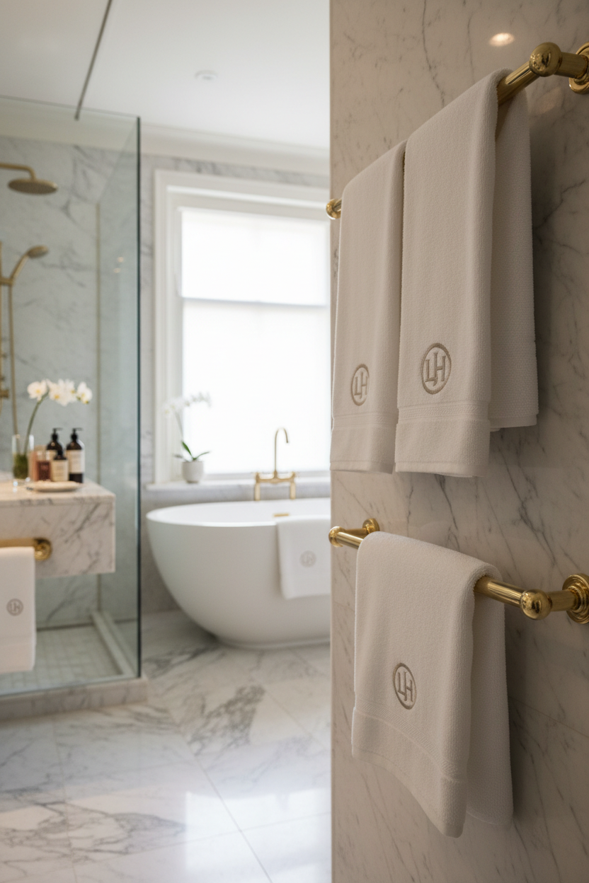 Nakışlı El Havlusu - Otel Banyo Lifestyle