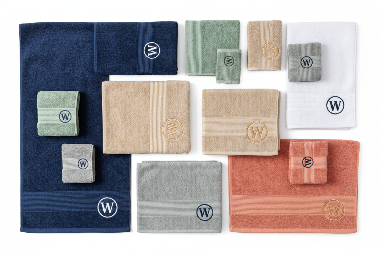 Baskılı Vücut Havlusu - Flat Lay Renk Seçenekleri