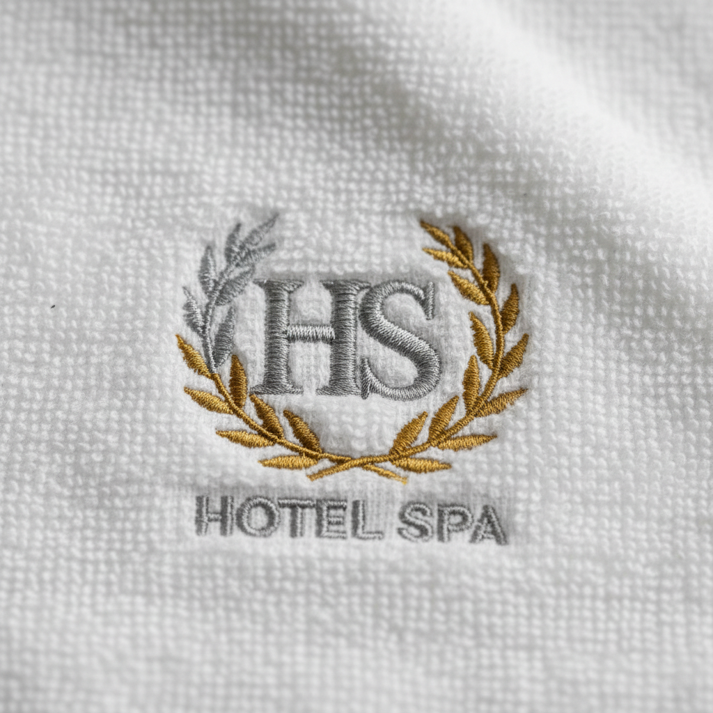 Logo Nakışlı El Havlusu - Detay