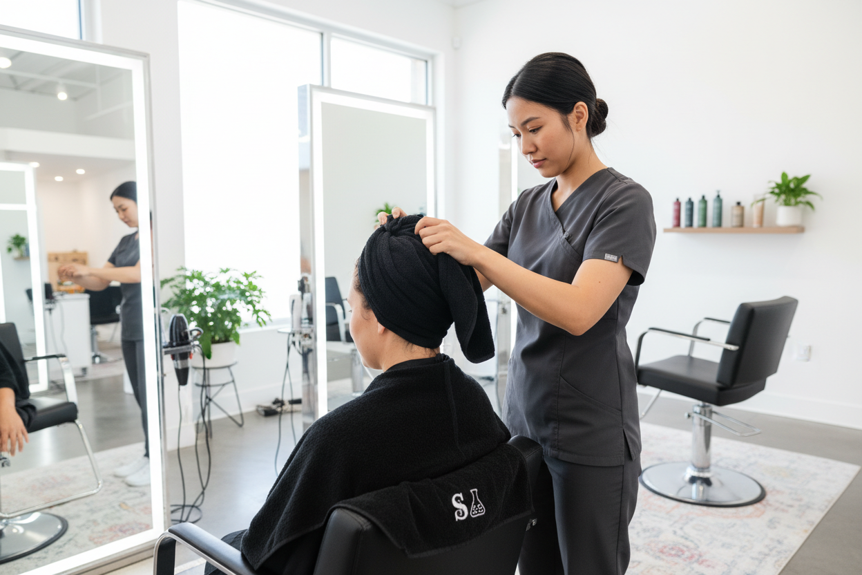 Kuaför Saç Havlusu - Salon Kullanımı