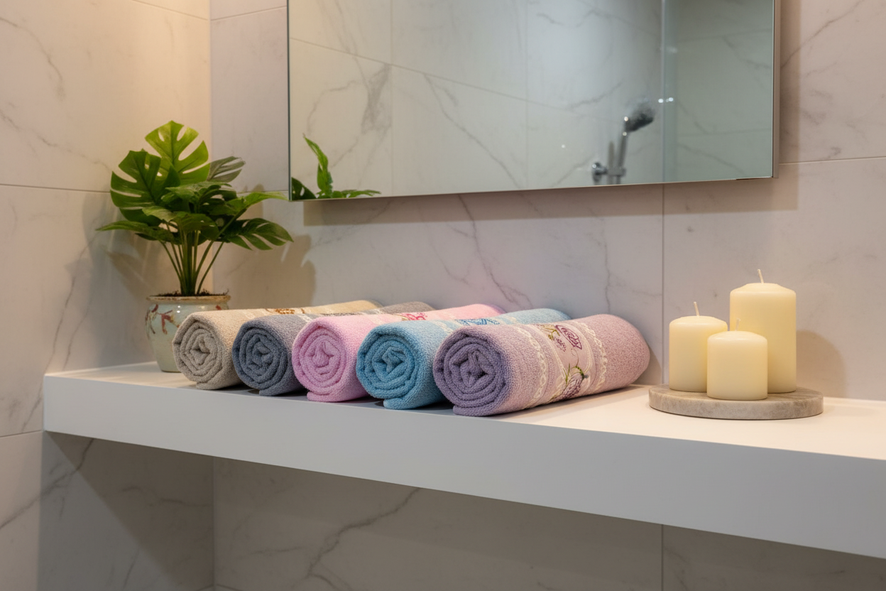 Nakışlı Havlu - Spa Ortamı